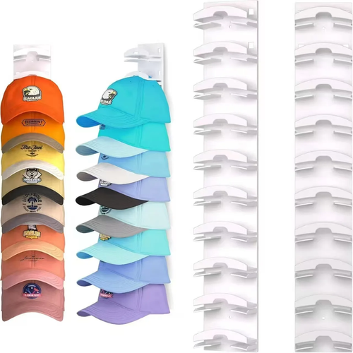2nd Generation Baseball Cap Multi-layer Wall Mounted Multifunction Clothing Organizer for Living Room and Wardrobe