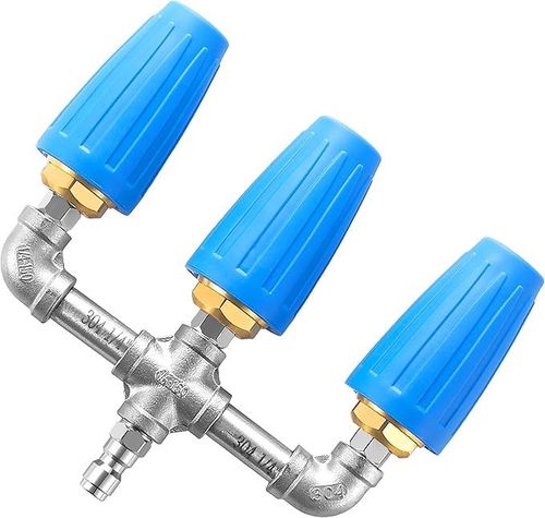 New Pressure Washer Triple Turbo Rotating Nozzle 360 Rotation Stainless Steel 4000 PSI High Pressure Car Cleaning