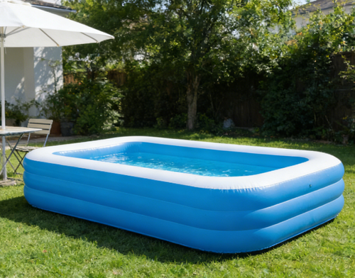 Kids Inflatable Swimming Pool 🏊 Summer Fun + Free Electric Air Pump