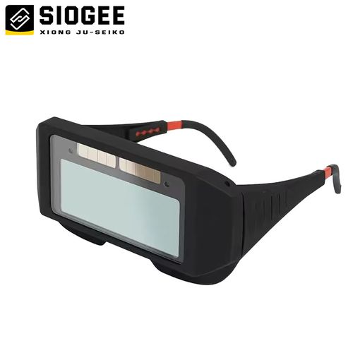 Solar Auto-Darkening Welding Glasses with Blue Glass Lens and Safety Eyewear