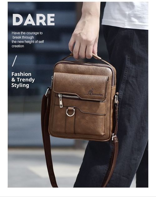 New Arrivals Men's Multi-Functional Business Shoulder Bag Crossbody Bag Oxford Texture Lightweight Carryall for Business Use