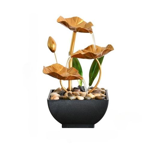 Feng Shui Desktop Water Fountain Good Luck Flow Ornament for Home Office