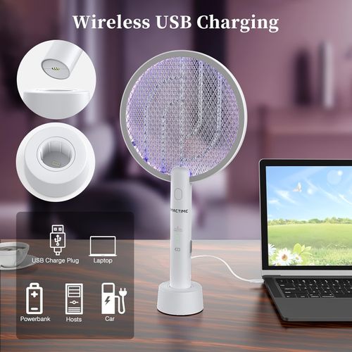 USB Electric Mosquito Swatter-Color Box Packaging Convenient Charging for Indoor Use Effective Against Flies & Mosquitoes