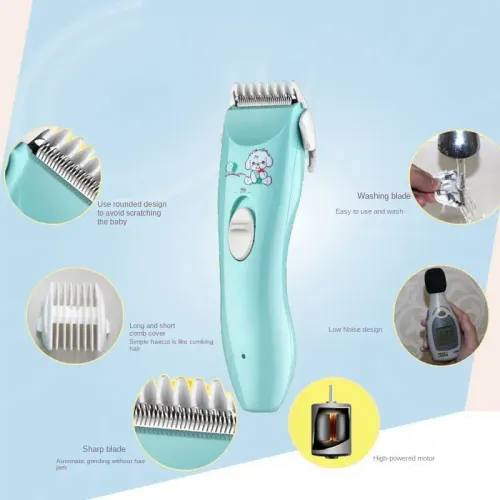Quiet Baby Hair Clipper – Safe, Gentle & Pain-Free Trims! 👶✂️