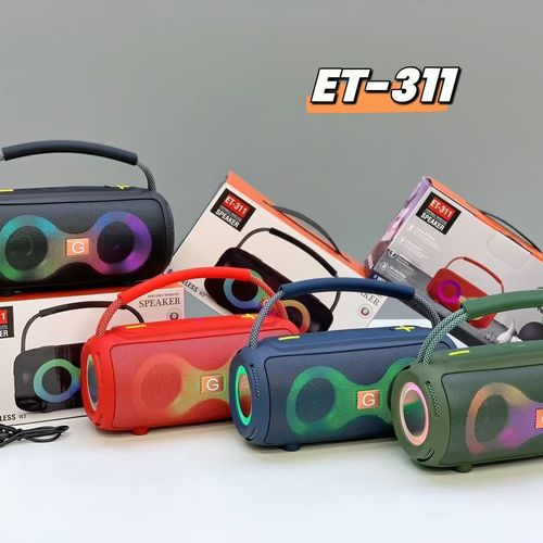 Portable Bluetooth Speaker with RGB Lights – Perfect for Parties in Ghana!