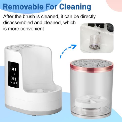 Hot Sales 3-in-1 Rechargeable Portable Quick Dry Automatic Electronic Ultrasonic Makeup Brush Cleaner and Dryer Machine