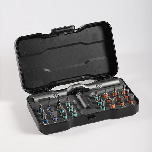 Kingsdun 24-in-1 Multifunctional Ratchet Screwdriver Set Magnetic DIY Tool Kit Steel OEM Customizable Hot Selling Box Packaging