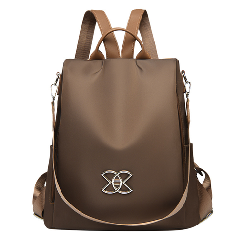High-End Women's Travel Backpack New Fashionable Anti-Theft Lightweight Waterproof and Soft Nylon Lining Trendy School Bag