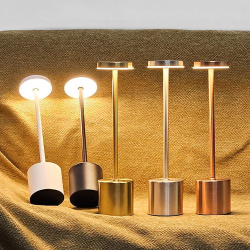 High Quality of the Touch Led Charging Portable Metal LED Cordless Lamp Stepless Dimming Rechargeable Touch Control.