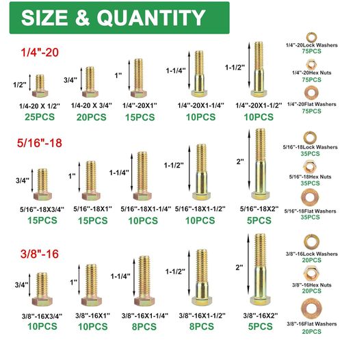 566Pcs Heavy Duty Bolts and Nuts Assortment Kit Screw Box Kit Screw Sets Packaging Boxes