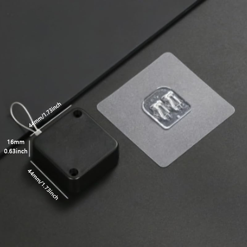 ABS Plastics Black No Drill Automatic Sensor Door Closer Mini Adjustable Soft Closing Door Stop for Bedroom Bathroom School