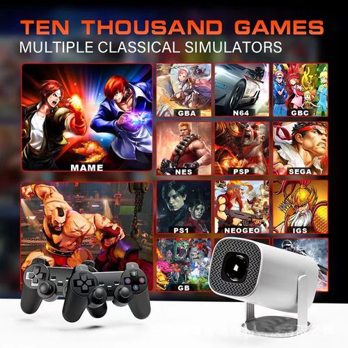 P30 MAX 4K Supported Android 11 WIFI Gaming Projector 2G Built-in HIFI Stereo Speakers-Portable Pocketable Home Theater