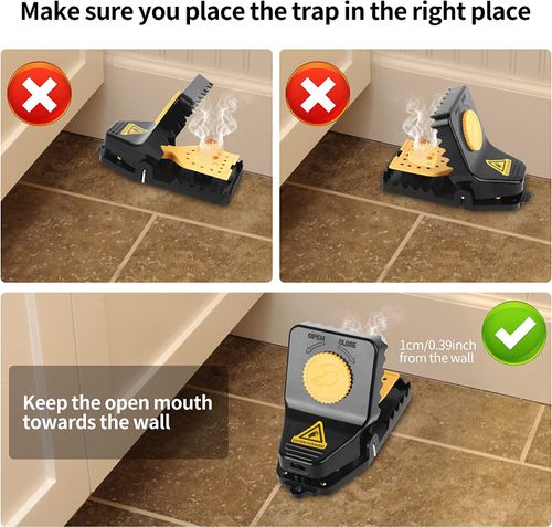 BUY 1 GET 4 RAT TRAPS! 🐭 New Design Hot Sale Rat Snap Trap Large Mouse Trap Plastic Rodent Killer for Home and Garden Use
