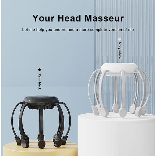 Octopus Head Massager with Wireless Working Structure, Has Lasting Battery Performance, Achieves Full Head Coverage