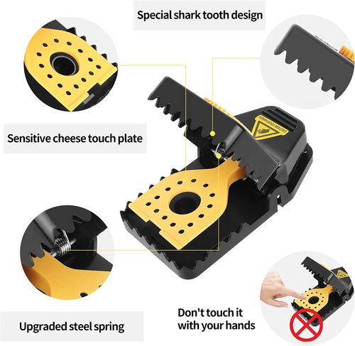 BUY 1 GET 4 RAT TRAPS! 🐭 New Design Hot Sale Rat Snap Trap Large Mouse Trap Plastic Rodent Killer for Home and Garden Use