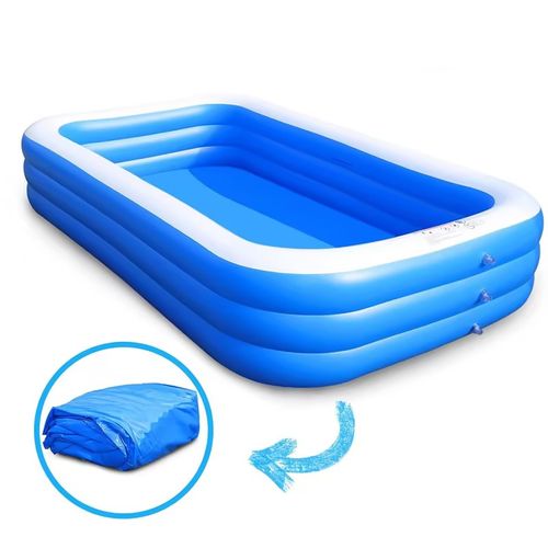 Kids Inflatable Swimming Pool 🏊 Summer Fun + Free Electric Air Pump