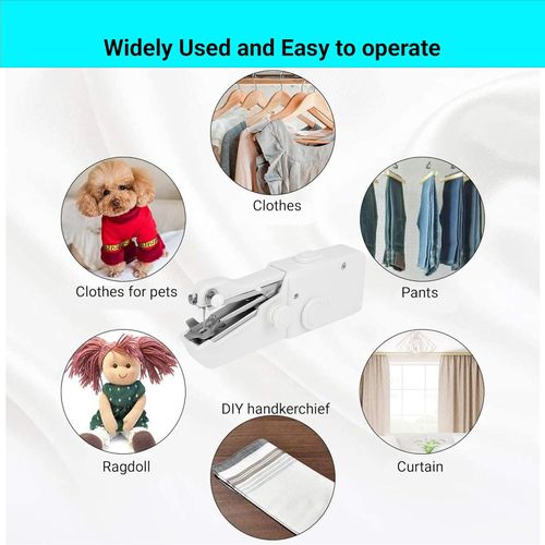 Mini Handheld Sewing Machine Manual Shoes Sack Portable Home for Sale Locking Button Hole Hand Operated Stitch Multifunction
