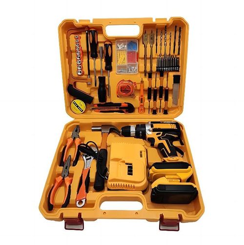 Rechargeable Multi-function 118 Pcs Impact Electric Drill Impact Drill Hardware Power Tool Kit