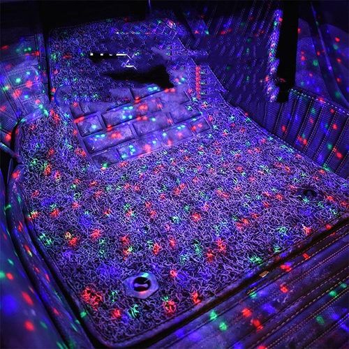 Car LED Atmosphere Strip Light RGB Starry DJ Music Ambient Sound Active Function Remote Voice Control Laser Interior Foot Lamp