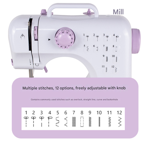 Automatic Locking Multi-functional Sewing Tool Electric Household Small Sewing Machine Small Overlock Sewing Machine