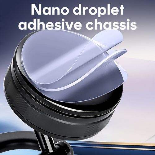 Folding Portable Phone Stand Holder Upgraded Vacuum Magnetic Base 360 Degree Rotating Adjustable for Car