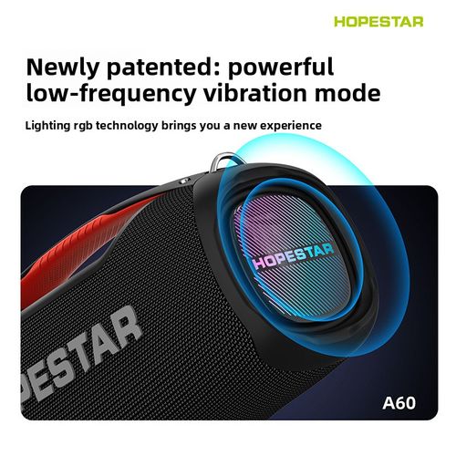 HopeStar Blue Tooth Outdoor Horn 100W Vibration Rechargeable Portable Partybox Dual Woofer Speaker A60