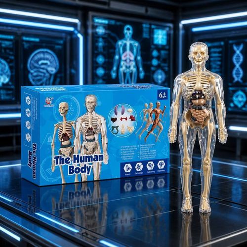 New Clear Human Body Structure Toy Mini Human Anatomy Educational Kit Full Human Skeleton Science Teaching Aids for Kids