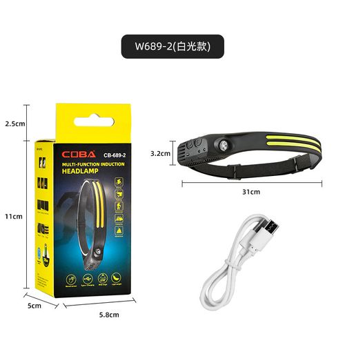 COB LED Headlamp | USB Rechargeable, 5 Modes & Lightweight