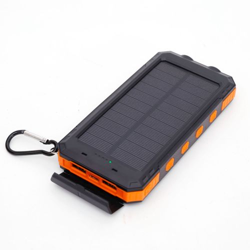 Solar Power Bank | Large Capacity Portable Fast Charger for IOS & Android, USB-A and USB-C Compatible