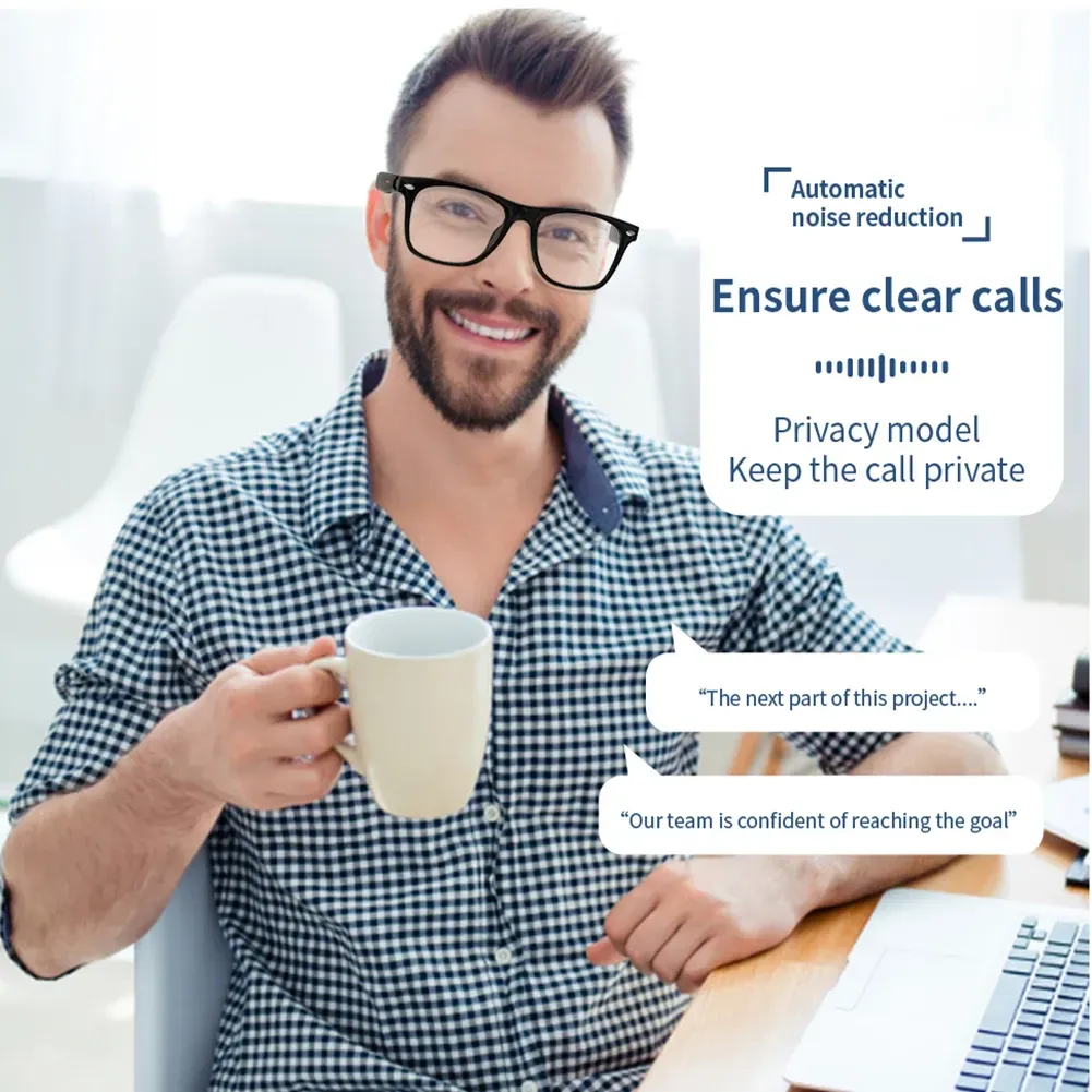Smart Wireless 5.0 Sunglasses: Hands-Free Music & Calls with Anti-Blue Light Protection