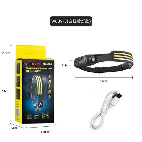COB LED Headlamp | USB Rechargeable, 5 Modes & Lightweight