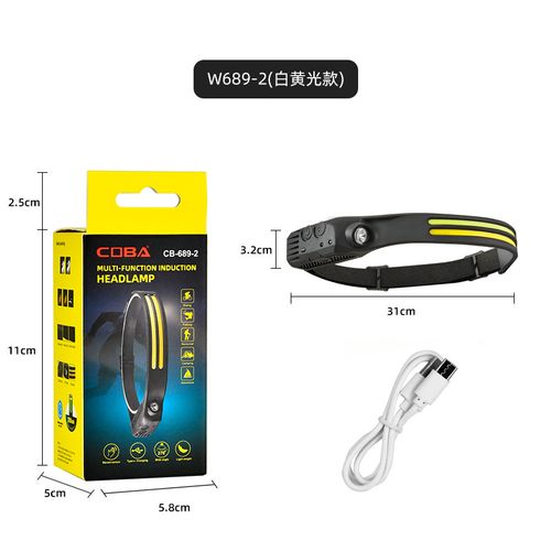 COB LED Headlamp | USB Rechargeable, 5 Modes & Lightweight