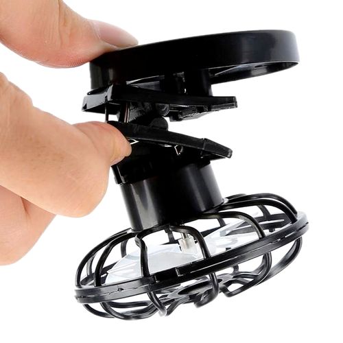 Portable Solar-Powered Clip-on Cap Fan | Hands-Free Cooling for Hiking & Outdoor Activities