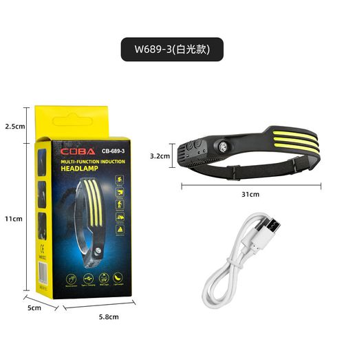 COB LED Headlamp | USB Rechargeable, 5 Modes & Lightweight