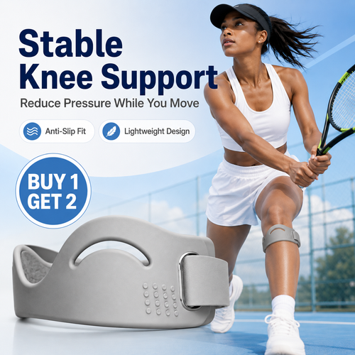 2PCS Set Patella Strap Adjustable Anti-Slip Silicone Knee Brace for Knee Support, Running, Jump Rope, Gym and Sports, Nairobi Stock, COD, Free Shipping, Pay on Delivery