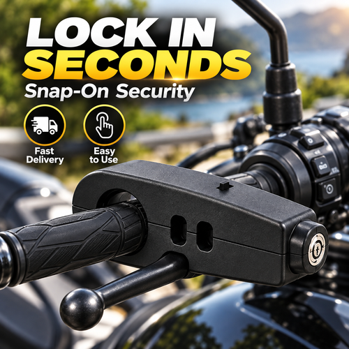 Universal Handlebar Lock for Bikes and Motorcycles