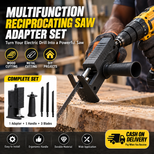 Multifunction Reciprocating Saw Adapter Set for Electric Drill