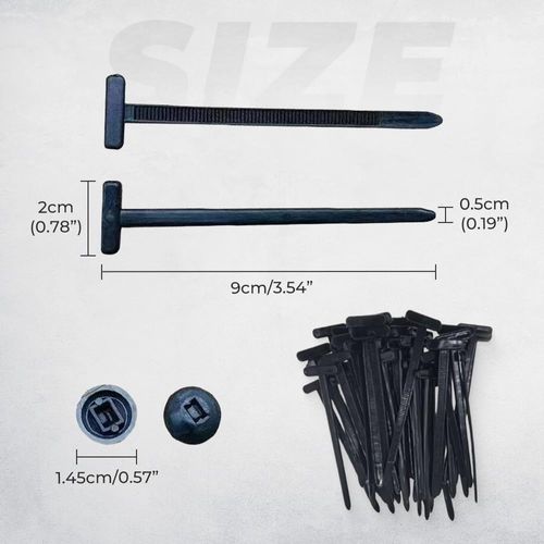 ⚡ Nylon Cable Ties & Clips – Stop Messy Wires & Loose Cables, Organize Cables, Secure Bundles Fast at Home, Office or Garage