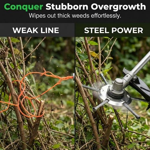 🔥Hot Seller🔥 COD！Lawn Mower Steel Wire 10-Inch Grass-Cutting Head, Rust Removal Wheel, Weeding Wheel, Weeding Head, Weeding Disc—Universal Parts for Grass Cutters