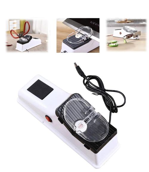 ⚡ Electric Knife Sharpener – Stop Struggling With Dull Blades, Quickly Sharpen Kitchen Knives at Home in Seconds