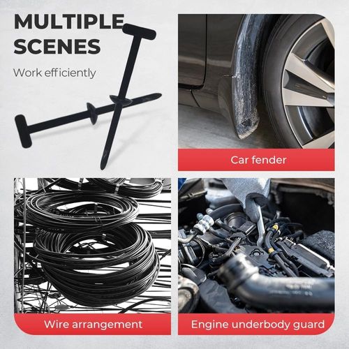 ⚡ Nylon Cable Ties & Clips – Stop Messy Wires & Loose Cables, Organize Cables, Secure Bundles Fast at Home, Office or Garage