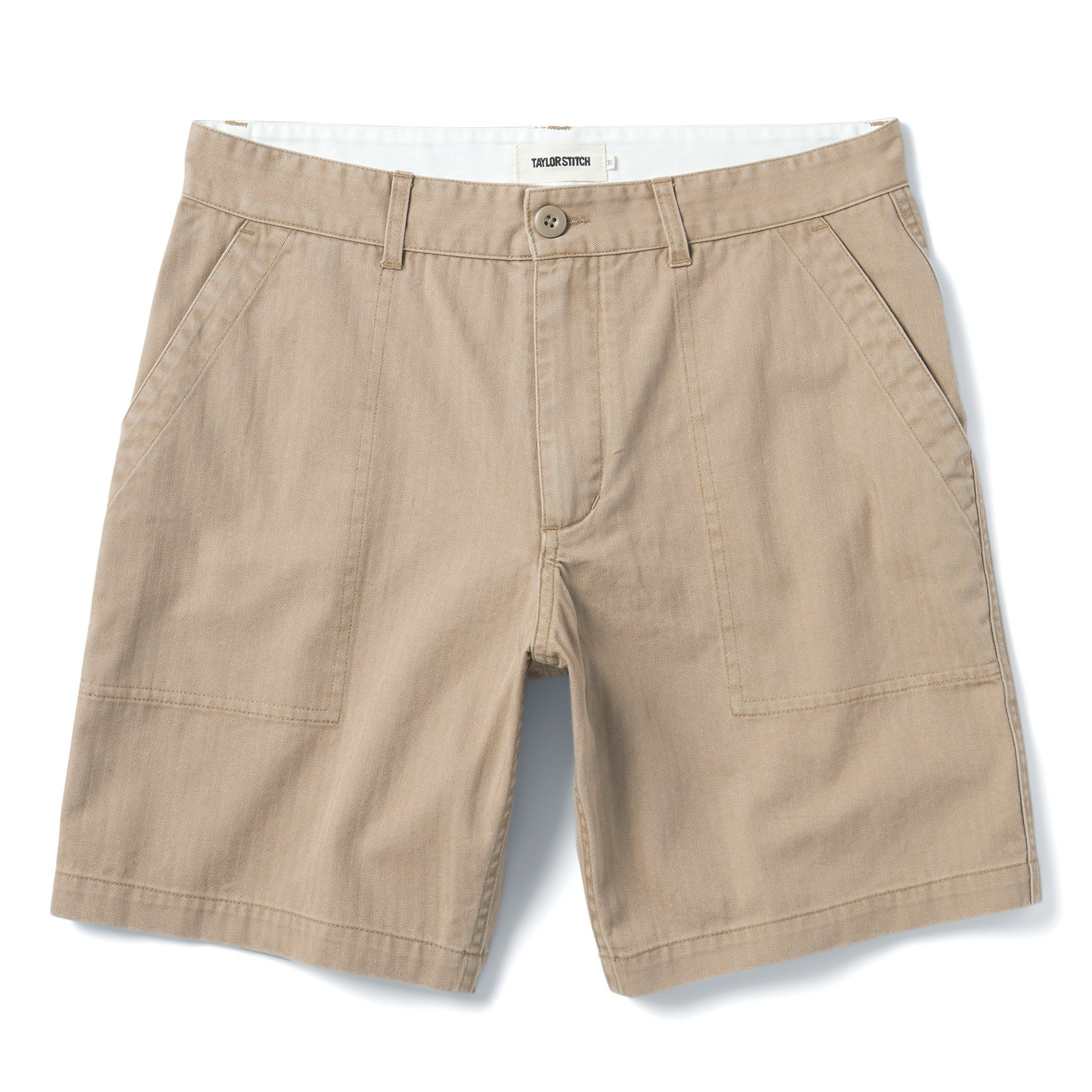 Arnrv Trail Short in Khaki Herringbone