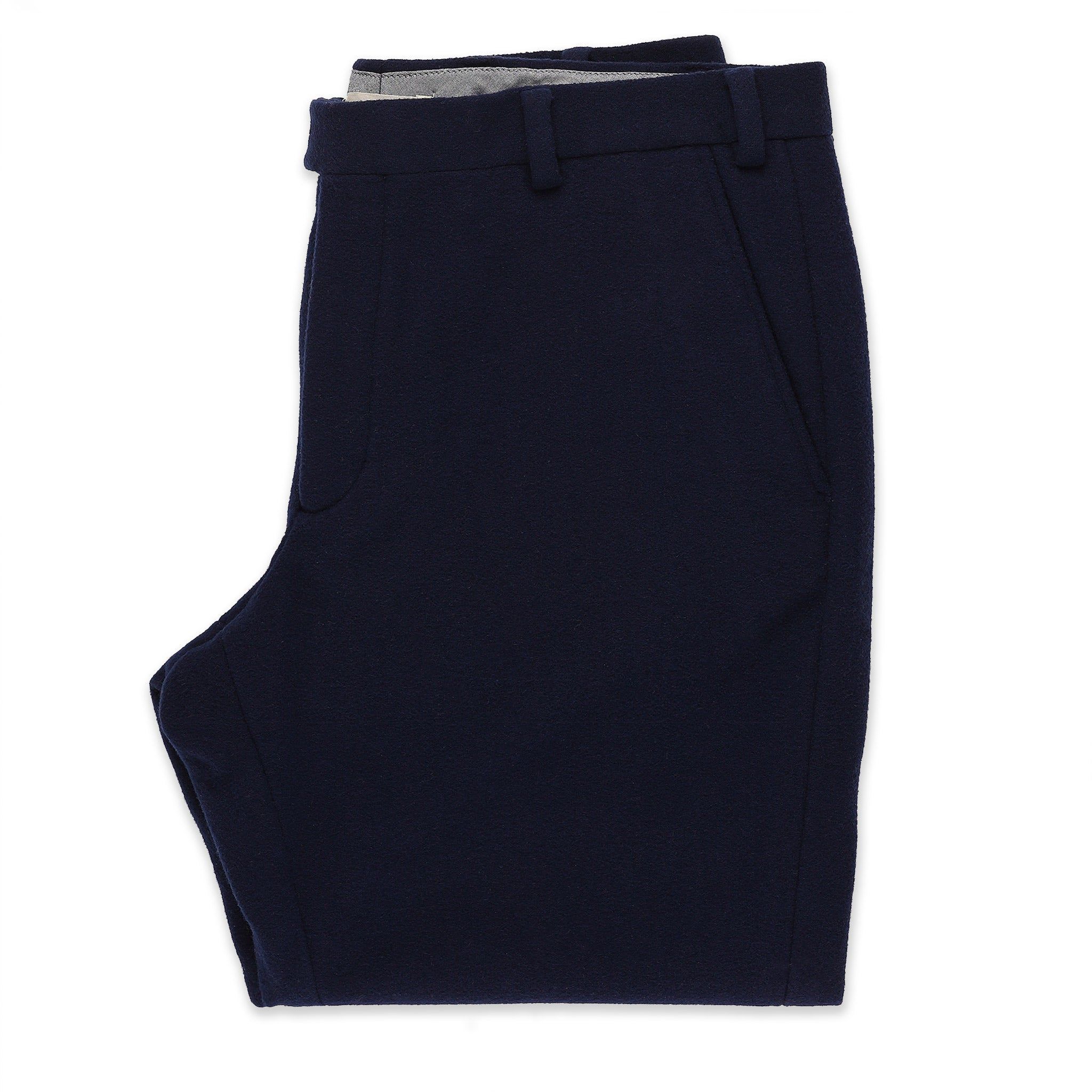 Arnrv Telegraph Trouser in Navy Boiled Wool