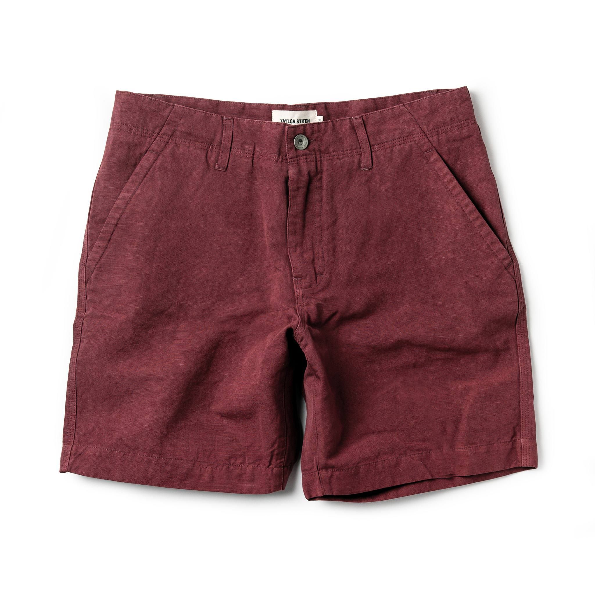 Arnrv Morse Short in Brick Red Slub Linen