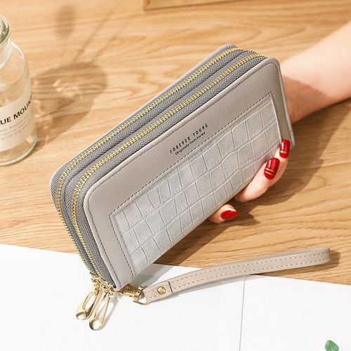 Long stone texture wallet