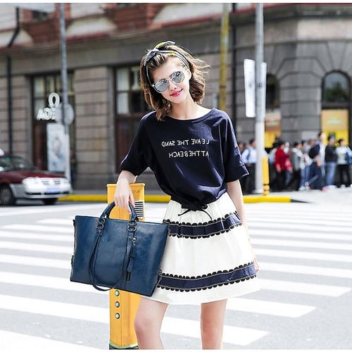 Women's Handbag Crossbody Bag Tote PU Leather Outdoor Office Shopping Zipper Large Capacity Solid Color