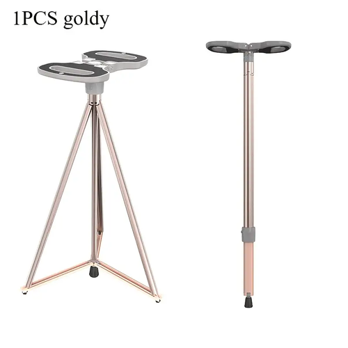 Quick Setup, Lightweight Aluminum Alloy, Ideal for Hiking, Camping, Fishing, and Outdoor Adventures, Camping Gear | Compact Stool | Durable Construction, Camping Stool, Portable Folding Chair Lightweight Compact, Walking Stick Chair, Chair That Becomes A Stick, Walking Stick With Seat, Folding Trekking Sticks
