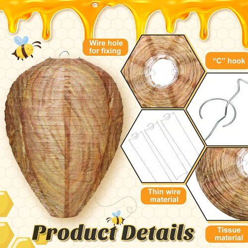 🔥Hot Sale 49% OFF🐝Natural Wasp Deterrent Hive