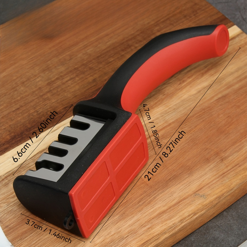 Professional 4-Stage Knife Sharpener: Sharpen Your Knives with Tungsten, Diamond & Ceramic Stones!