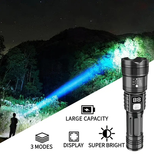 Super Bright Rechargeable LED Handheld Flashlight Portable